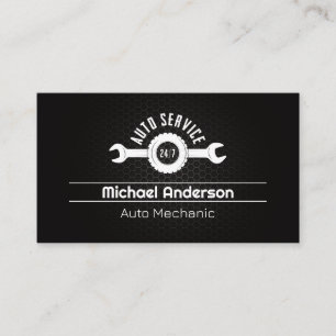 Carte De Visite Logo automatique Technicien en mécanique des ser