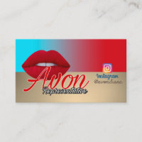 Logo Avon Instagram or et argent esthétique Busi
