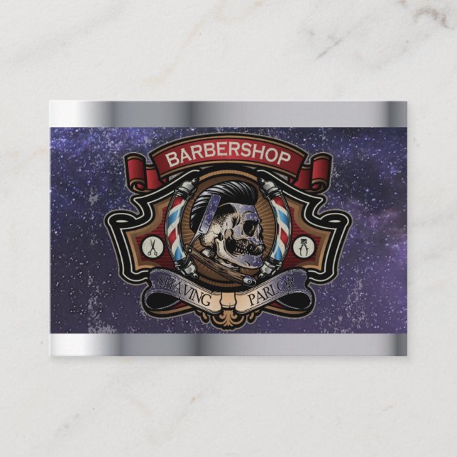 Carte De Visite logo barbier (Devant)