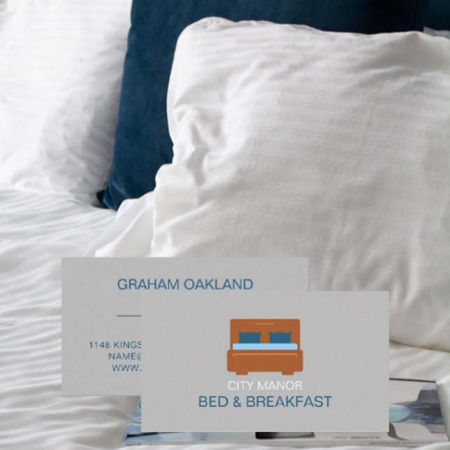 Carte De Visite Logo, Bed & Breakfast Hébergement (Créateur téléchargé)