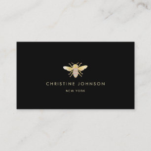 Carte De Visite logo bijoux en feuille d'or