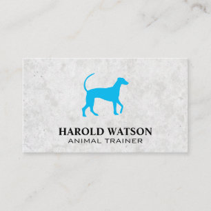 Carte De Visite Logo Blue Dog