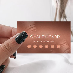 Carte De Visite Logo Bronze Élégant Moderne Fidélité Client