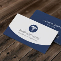 Logo Caduceus Médicale Professionnel Marine Bleu
