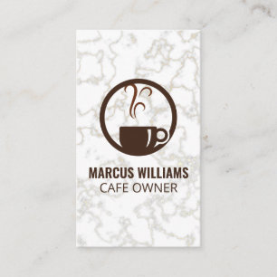 Carte De Visite Logo Café Marbre