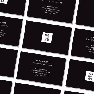 Carte De Visite Logo carré personnalisé Entreprise Professionnelle