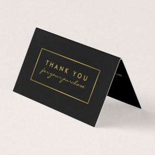 Carte De Visite Logo/Carte de remerciements d'image de l'effet d'h