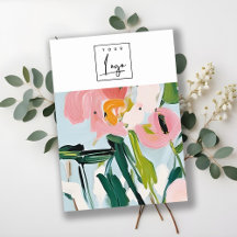 Logo Chic Boho Colorful Peint Floral Élevage