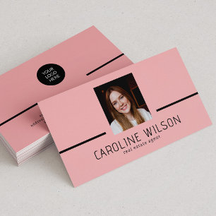 Carte De Visite logo chic minimaliste professionnel moderne photo