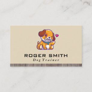 Carte De Visite Logo Chien avec Os