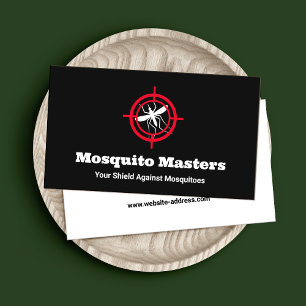 Carte De Visite Logo cible de lutte contre les moustiques