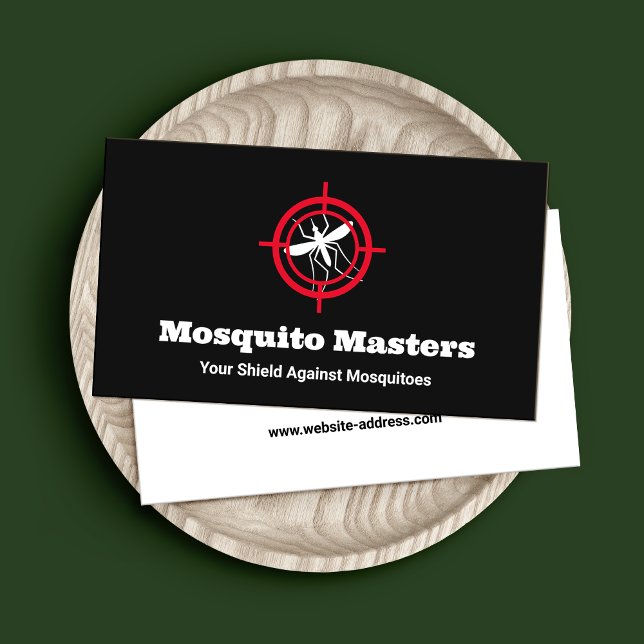 Carte De Visite Logo cible de lutte contre les moustiques (Créateur téléchargé)