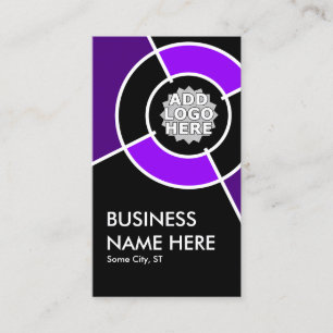 Carte De Visite logo cible pourpre