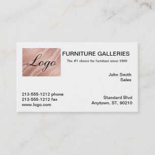 Carte De Visite Logo Classique Marbre Or Rose