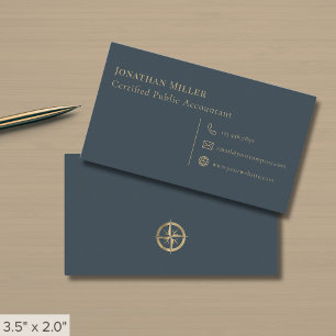Carte De Visite Logo Compass simple