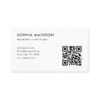 Logo Consultant Professionnel Code QR Minimal Blan