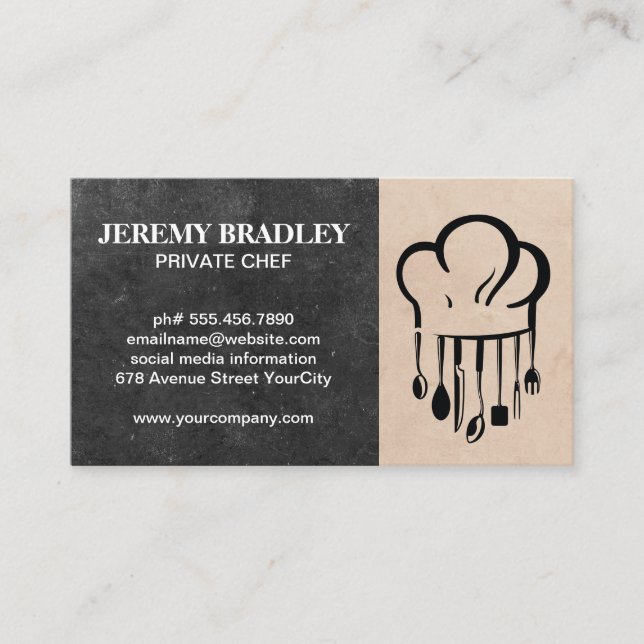 Carte De Visite Logo culinaire | Restaurant | Restauration (Devant)