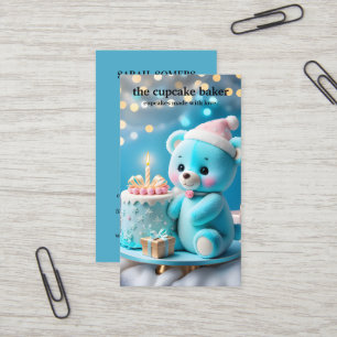 Carte De Visite Logo Cupcake Moderne Boulangerie Chef Cuisine Conf