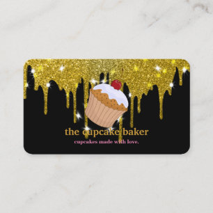 Carte De Visite Logo Cupcake Moderne Boulangerie Chef Cuisine Conf