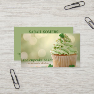 Carte De Visite Logo Cupcake Moderne Boulangerie Chef Cuisine Conf