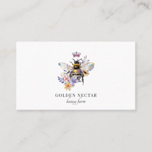 Carte De Visite Logo d'abeilles vintages