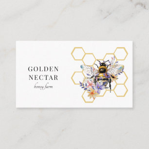 Carte De Visite Logo d'abeilles vintages