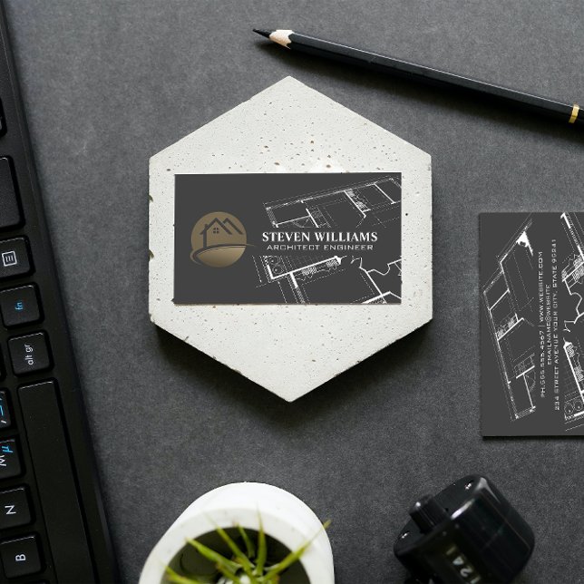 Carte De Visite Logo d'accueil | Plan directeur (Créateur téléchargé)