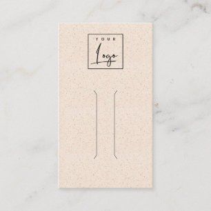 Carte De Visite Logo d'affichage en céramique rose vif