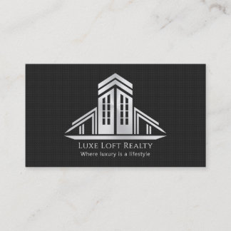 Carte De Visite Logo de biens immobiliers abstraits | Drk fibre de