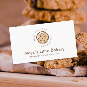Carte De Visite Logo de boulangerie de cookie aux pépites de choco