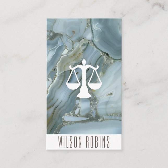 Carte De Visite Logo de cabinet d'avocats parties scintillant or m (Devant)