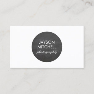 Carte De Visite Logo de cercle de tableau pour des photographes,