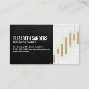 Carte De Visite Logo de chandeliers en or