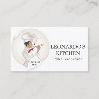 Carte De Visite Logo de chef pour le chef, restauration,
