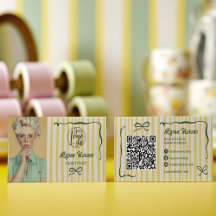 Logo de code QR de photo de cheveux fantaisistes r