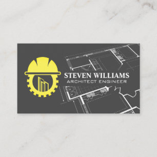 Carte De Visite Logo de constructeur de bâtiments Plan
