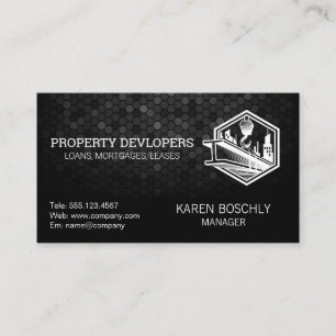 Carte De Visite Logo de construction   Placements financiers