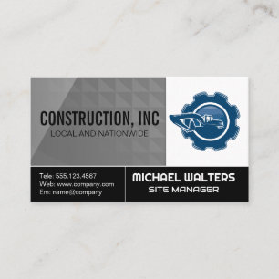 Carte De Visite Logo de construction   Prospère de propriété Ca