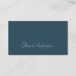 Carte De Visite Logo de contacts turquoises et blancs minimalistes