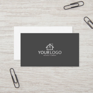 Carte De Visite Logo de démarrage d'entreprise d'architecte