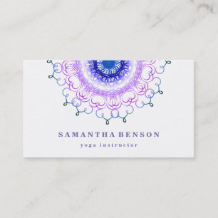Carte De Visite Logo de fleur de lotus élégant Yoga