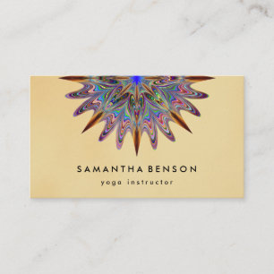 Carte De Visite Logo de fleur de lotus élégant Yoga