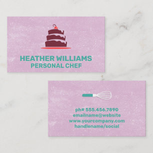 Carte De Visite Logo de gâteau   Whisk