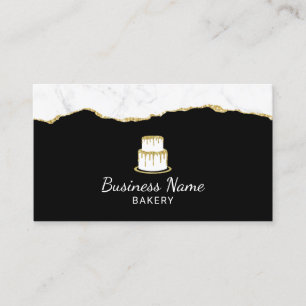 Carte De Visite Logo de gâteaux Boulangerie Chef pâtissier Trend