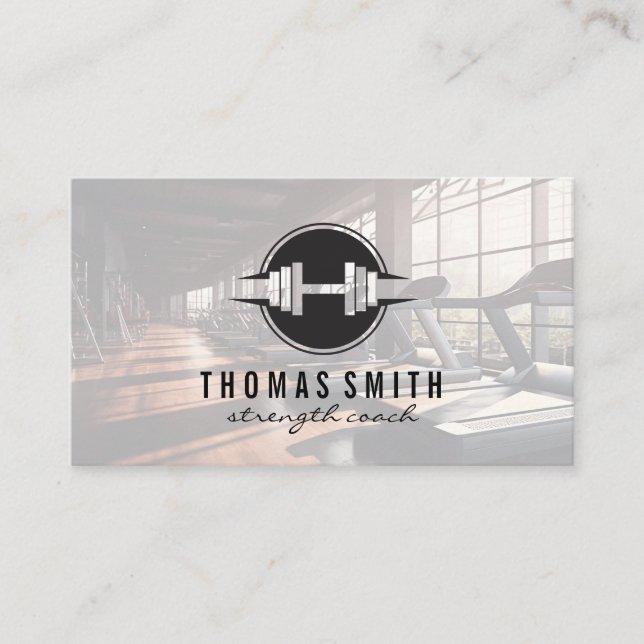 Carte De Visite Logo de gym | Salle de fitness (Devant)