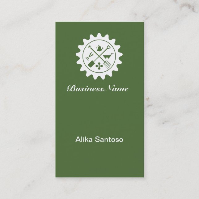 Carte De Visite Logo de jardinage (Devant)