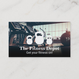 Carte De Visite Logo de Kettle Bell   Salle De Fitness