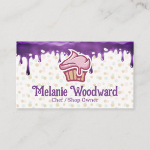 Carte De Visite Logo de la boulangerie Cupcake   Déchets de givrag