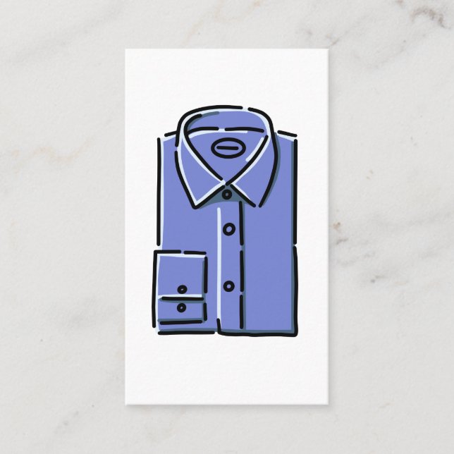 Carte De Visite Logo de la chemise du revendeur de vêtements (Devant)