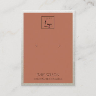 CARTE DE VISITE LOGO DE LA FRONTIÈRE ORANGE DE LA POUSSIÈRE D'AR